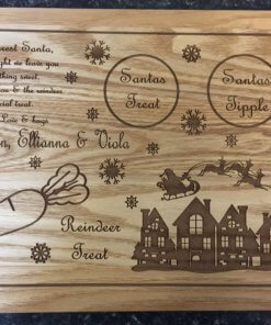Santa's Treat Boards Happy Christmas - Personalised - A4 Size
