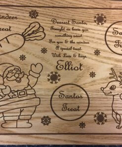 A4 Size Christmas Santa's Treat Boards - Personalised