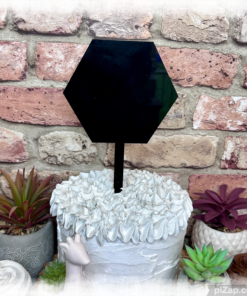 Great Value Acrylic Blank Hexagon Cake Topper - Paddle125mm