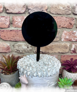 Great Value Acrylic Blank Round Circle Cake Topper - Paddle125mm