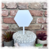 Great Value Acrylic Blank Hexagon Cake Topper - Paddle125mm