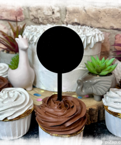 Great Value Acrylic Blank Round Circle Cake Topper – Paddle 65mm