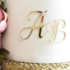 Gorgeous Initials or Number in Mirror Acrylic 2" +Sizes