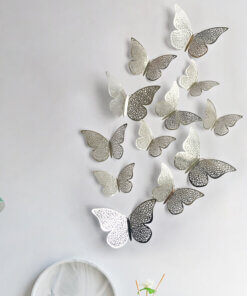 butterflies B silver