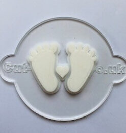 Acrylic Cookie Icing Embosser Baby Feet or Hands