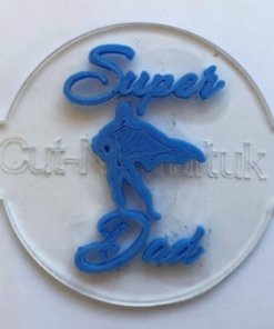 Creative Cookie & Cake Icing Embosser Super Dad - 3 Designs