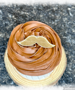 Beauty Theme mens Barbers CupCake Toppers - Moustache