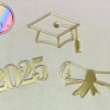 Charming Graduation Acrylic Cake Toppers 3 Designs