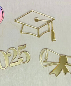 Charming Graduation Acrylic Cake Toppers 3 Designs